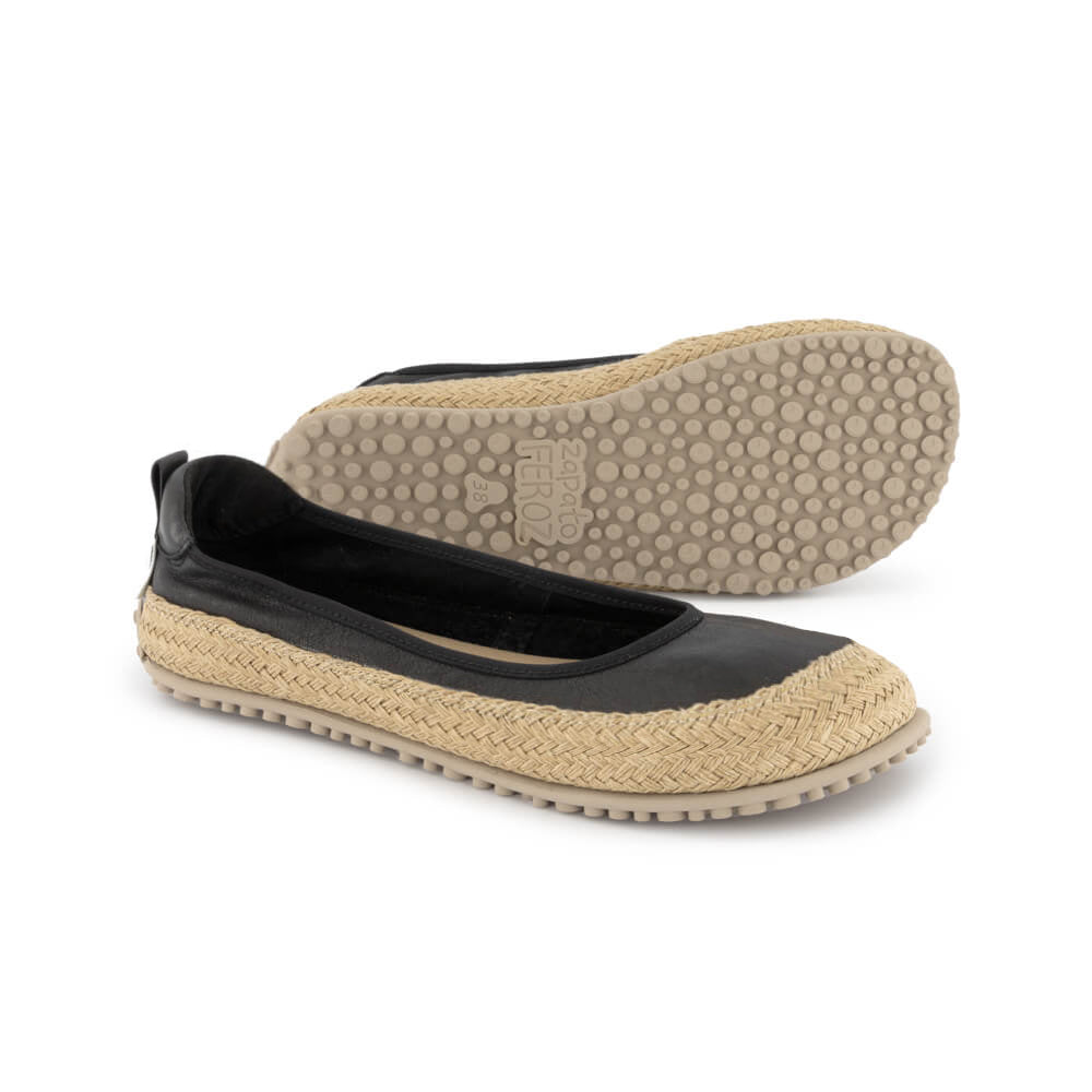 bailarinas francesitas calzado comodo ligero transpirable mujer negro primavera verano olba ss24 02