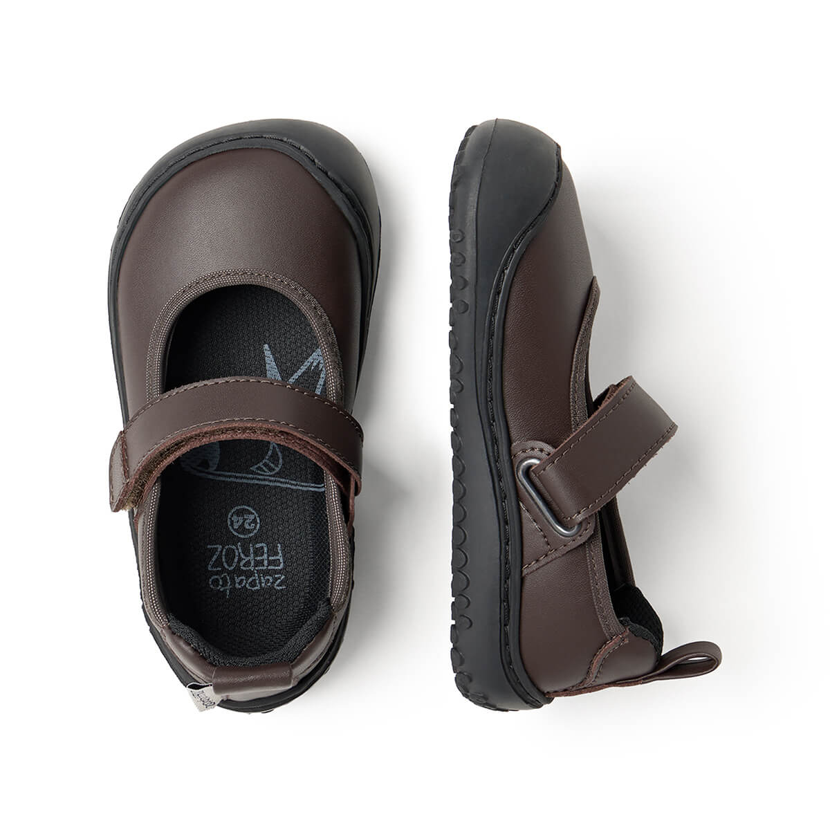 bailarinas francesitas colegio comodas ligeras suela plana flexible ninas color marron aitana rocker aw25 03