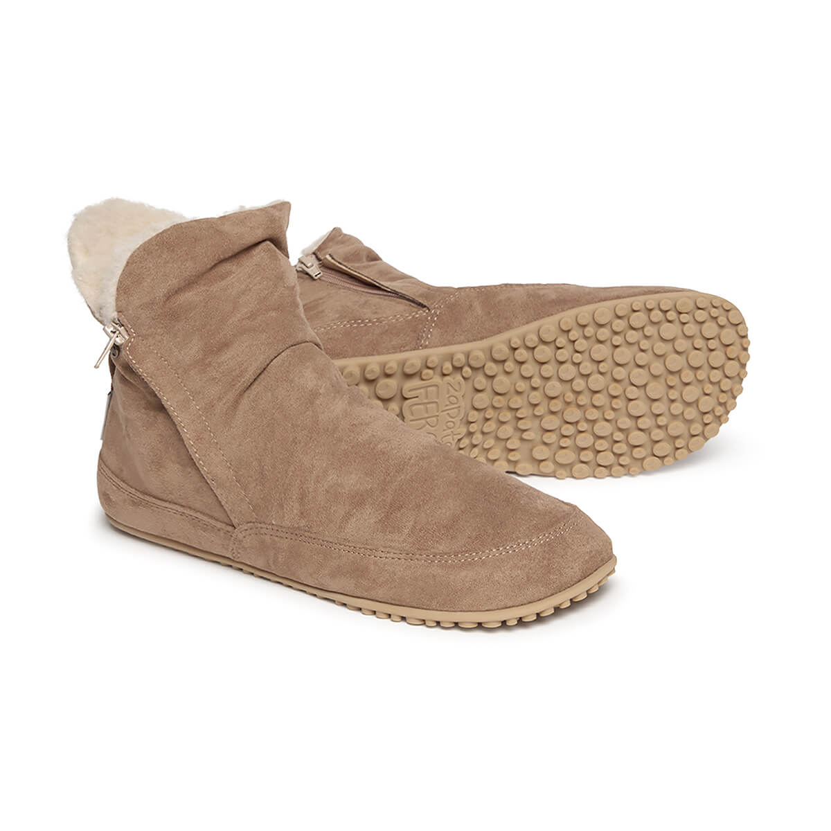 botines minimalistas diario piel color piedra chelva adulto aw25 02
