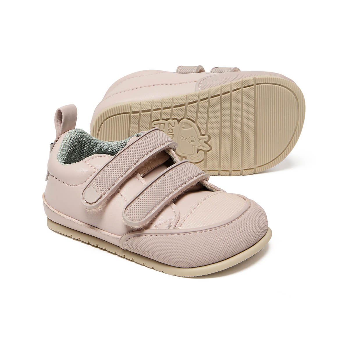 calzado barefoot bebe respeta forma natural movimiento pies libres color rosa palo claro moraira feroz aw24 02