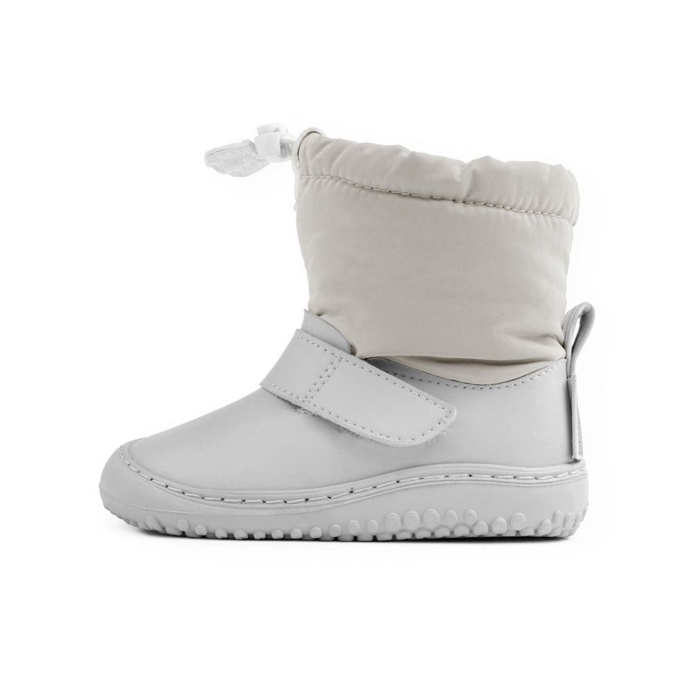 calzado barefoot minimalista microfibra nobuck bebe color gris bernia feroz aw24 01_a