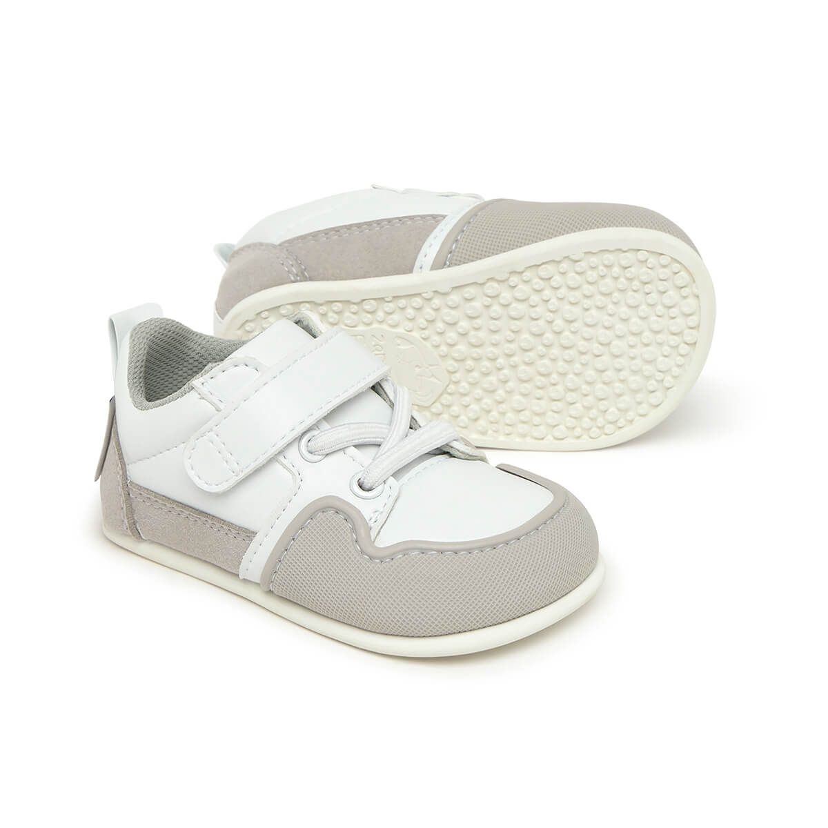 calzado barefoot suela fina flexible color blanco gris bebes cheste feroz AW25 02