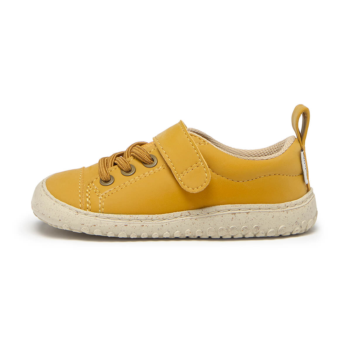 calzado barefoot vegano forma pie espacio dedos ninos ninas color mostaza paterna rocker aw25 01