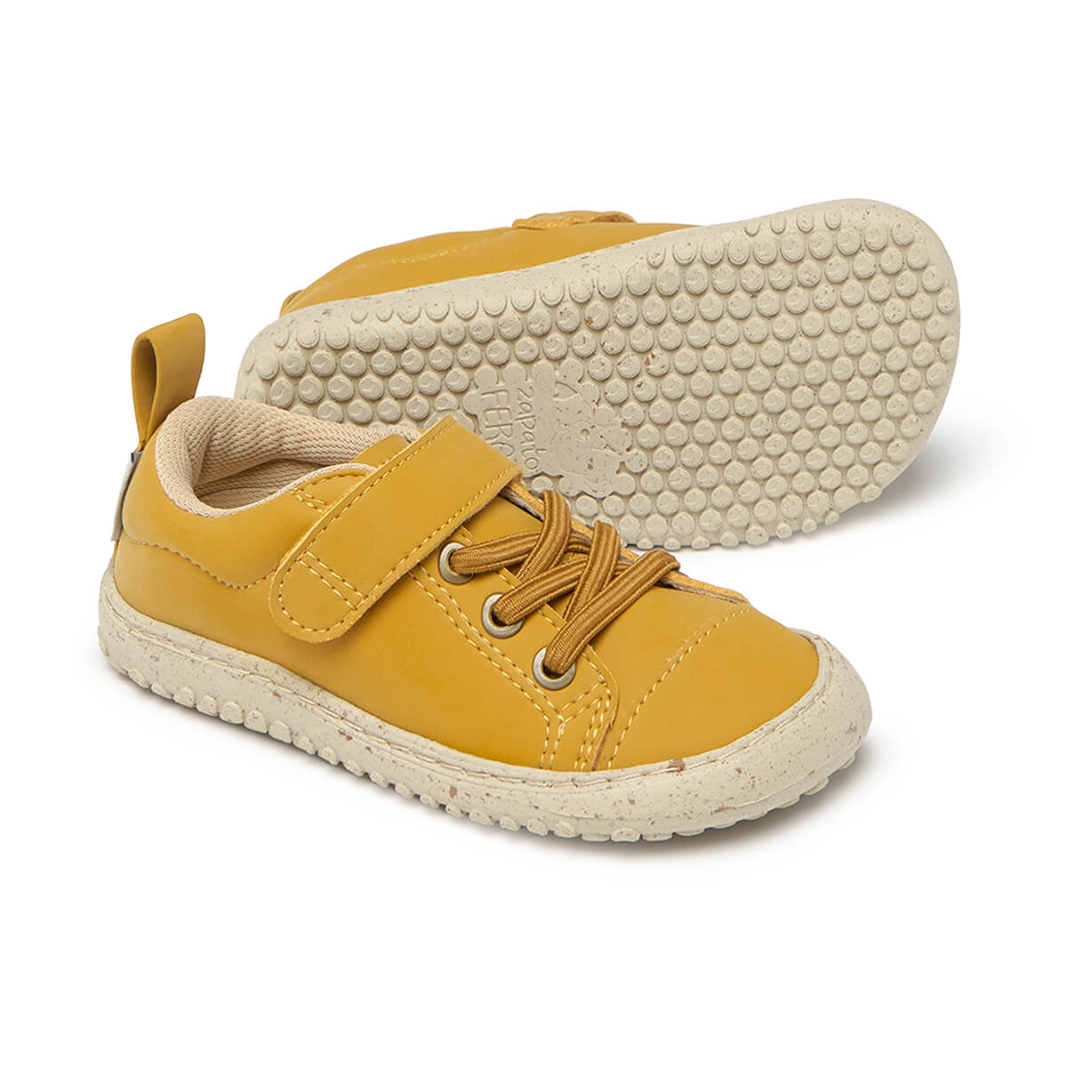 calzado barefoot vegano forma pie espacio dedos ninos ninas color mostaza paterna rocker aw25 02