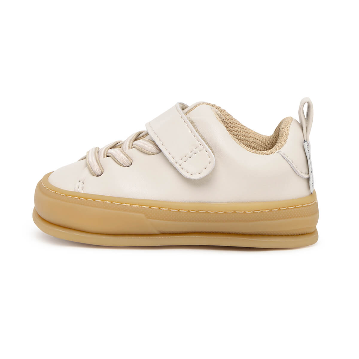 calzado blandito plantilla forro transpirable bebe color beige beis turia feroz ss25 01