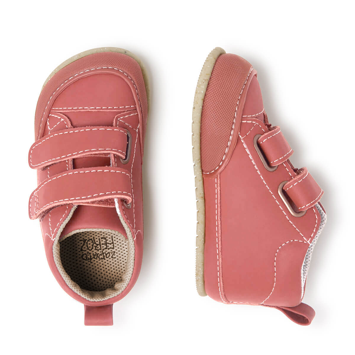 calzado bota minimalista otono invierno bebe color rojo frambuesa liria feroz aw24 03a