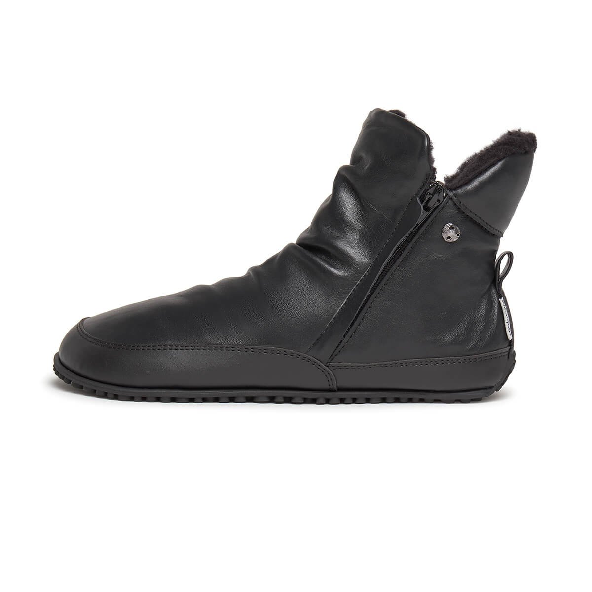 calzado botas barefoot comodas flexibles piel color negro chelva adulto aw25 01