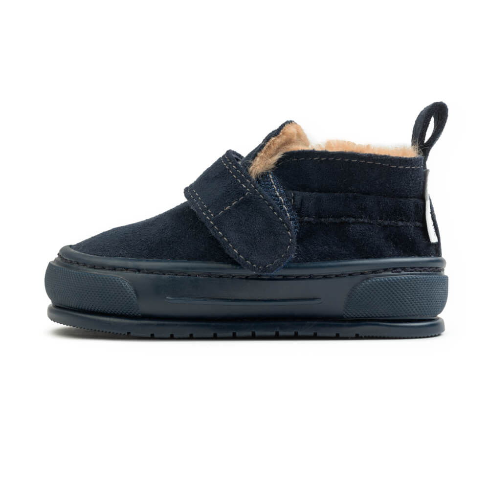 calzado botas invierno veganas minimalistas ligeras blanditas bebe color azul ademuz aw23