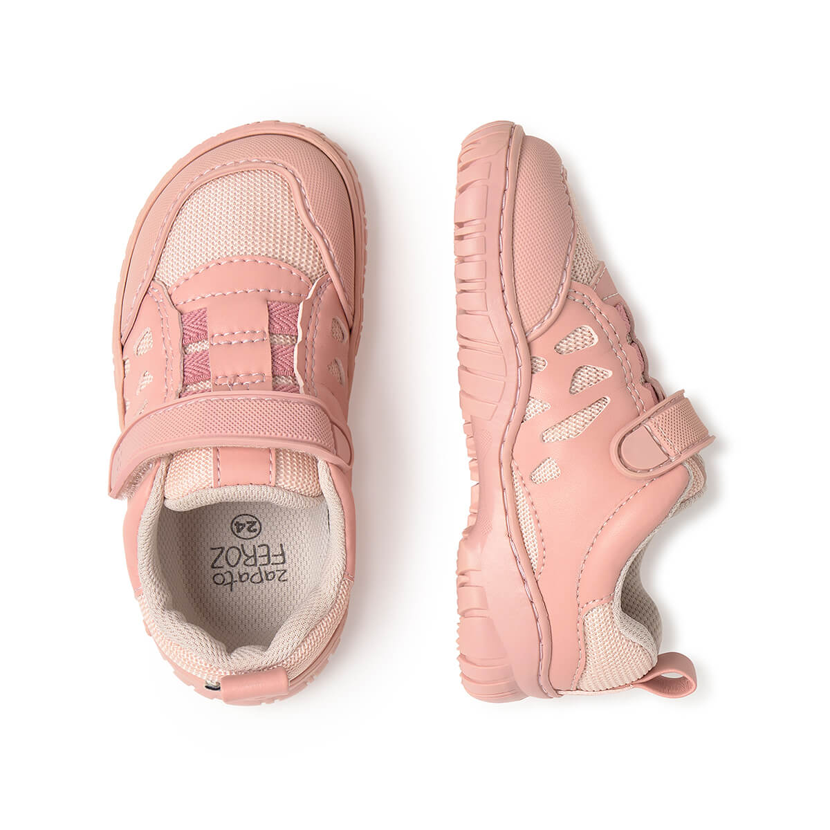 calzado infantil barefoot diseno respetuoso deportivo divertido moderno color rosa onil rocker 03