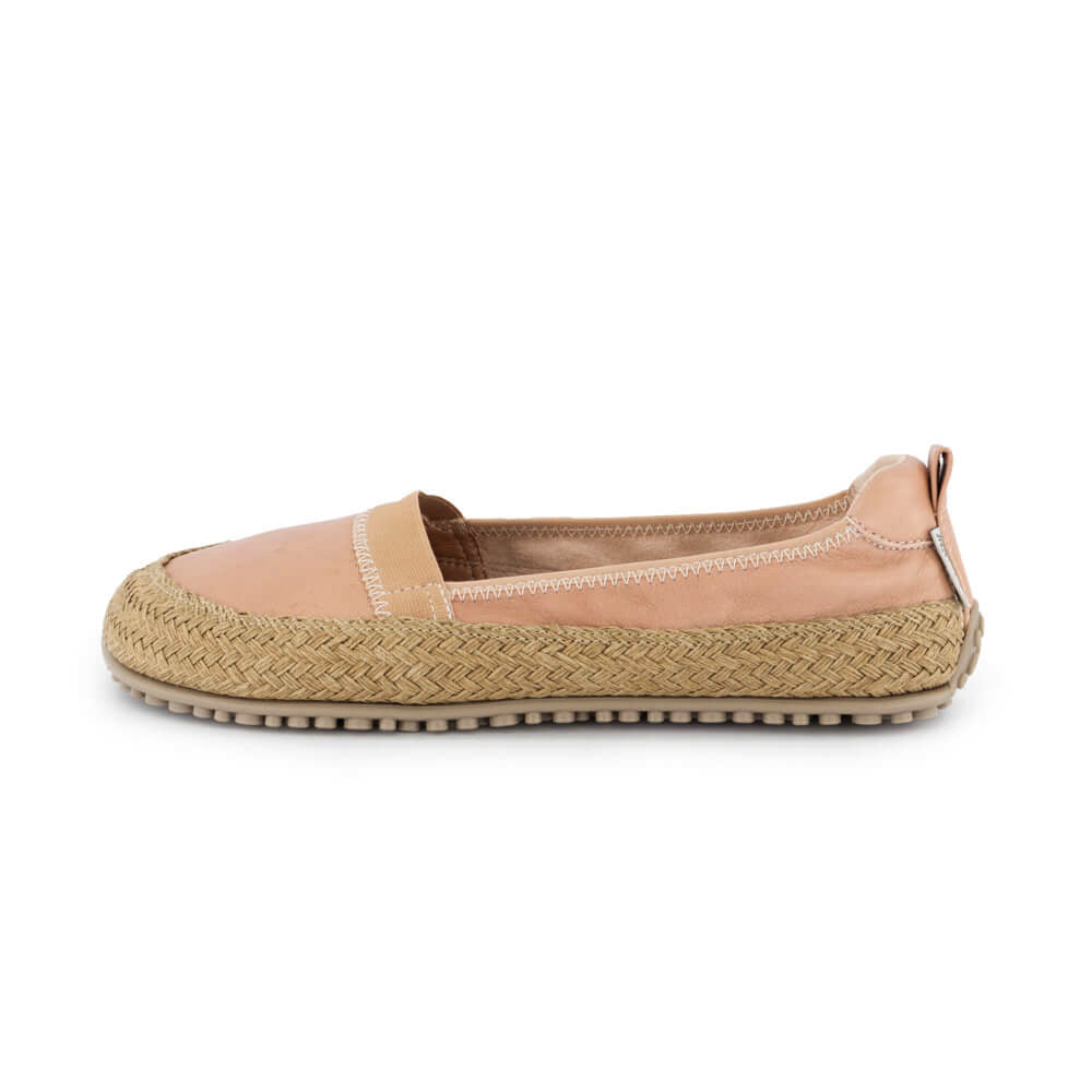 calzado respetuoso alpargatas unisex suela cuerda esparto transpirables color rosa claro palo verano teulada ss24 01