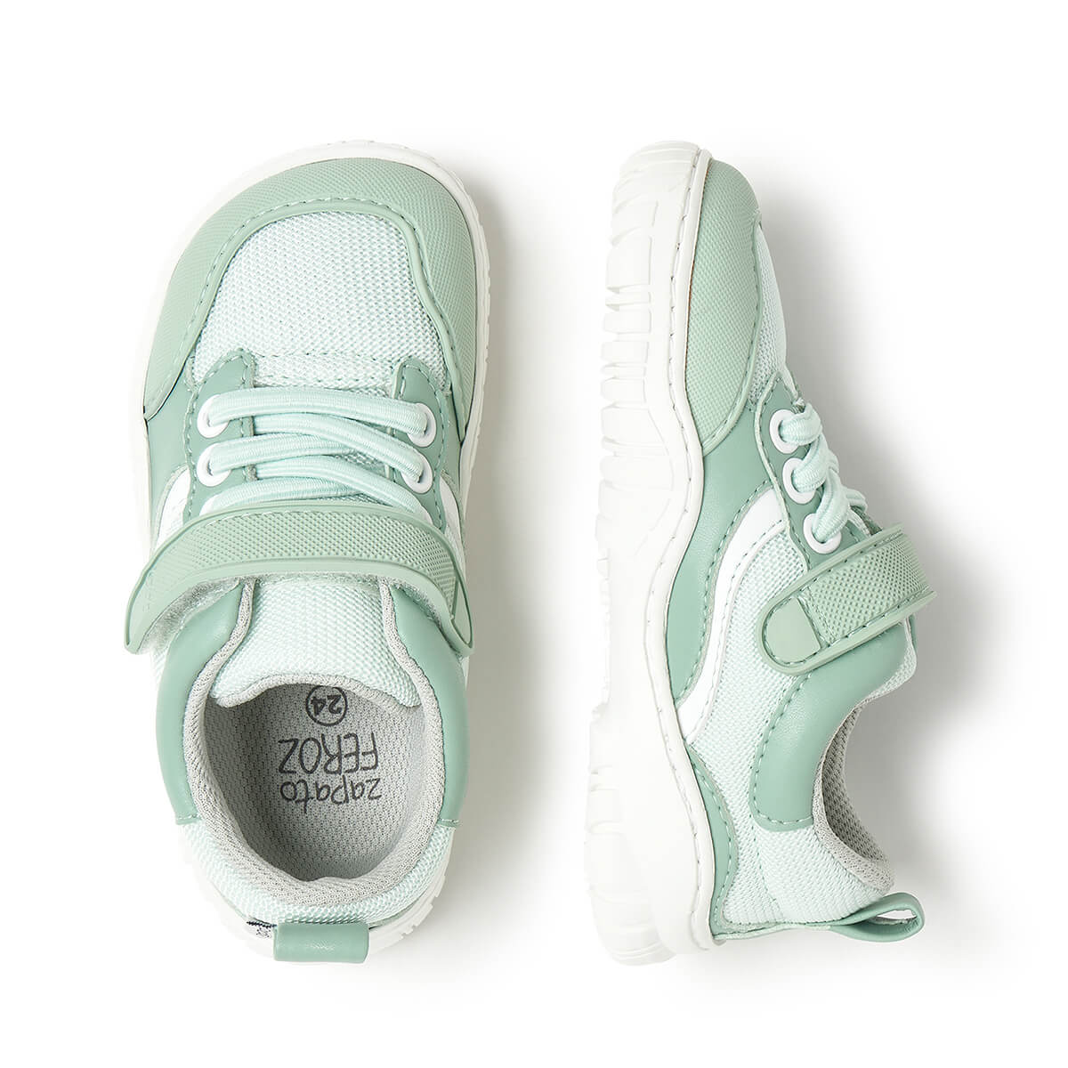calzado respetuoso pisada forma natural pie ninos color mint biar rocker AW25 03