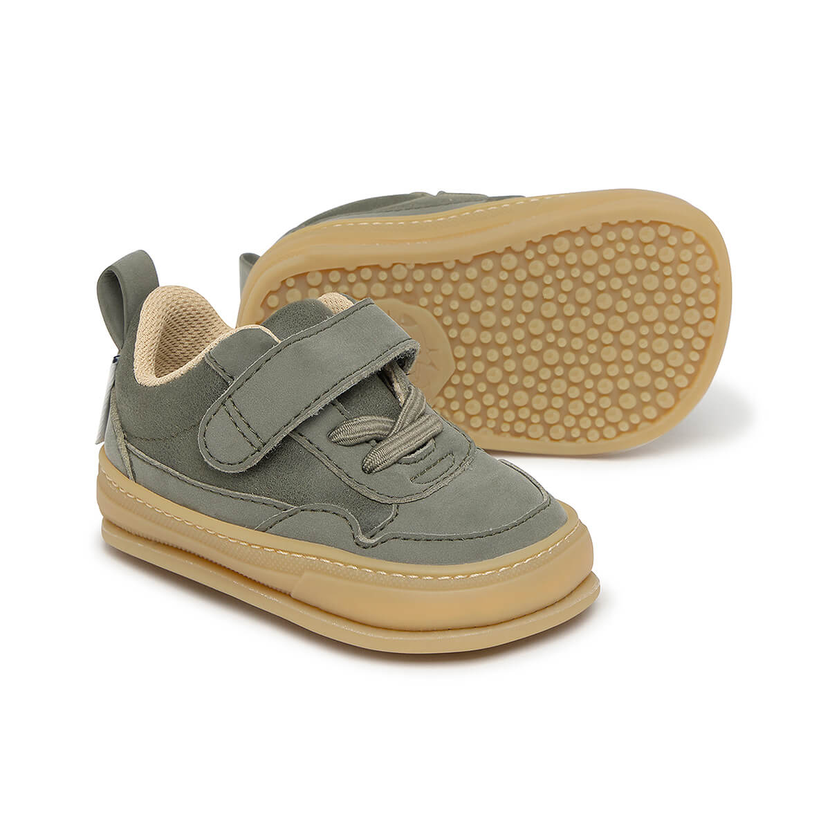 calzado respetuoso tejido microfibra feroz color kaki faura freekers aw25 02