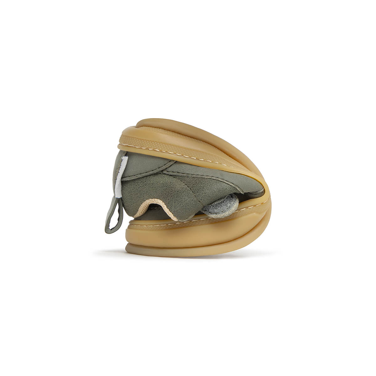 calzado respetuoso tejido microfibra feroz color kaki faura freekers aw25 04