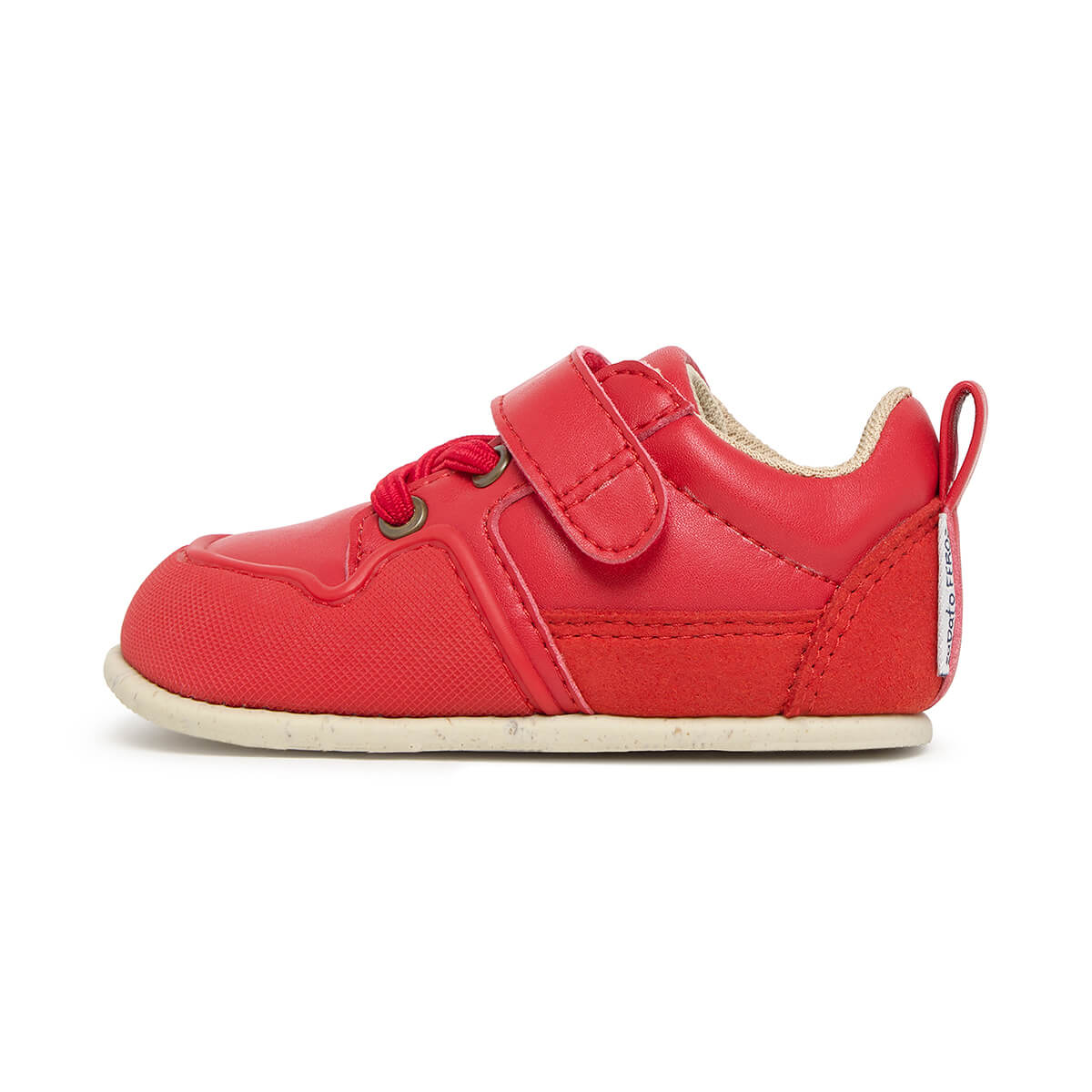 calzado vegano micronobuck bebe color rojo cheste feroz AW25 01