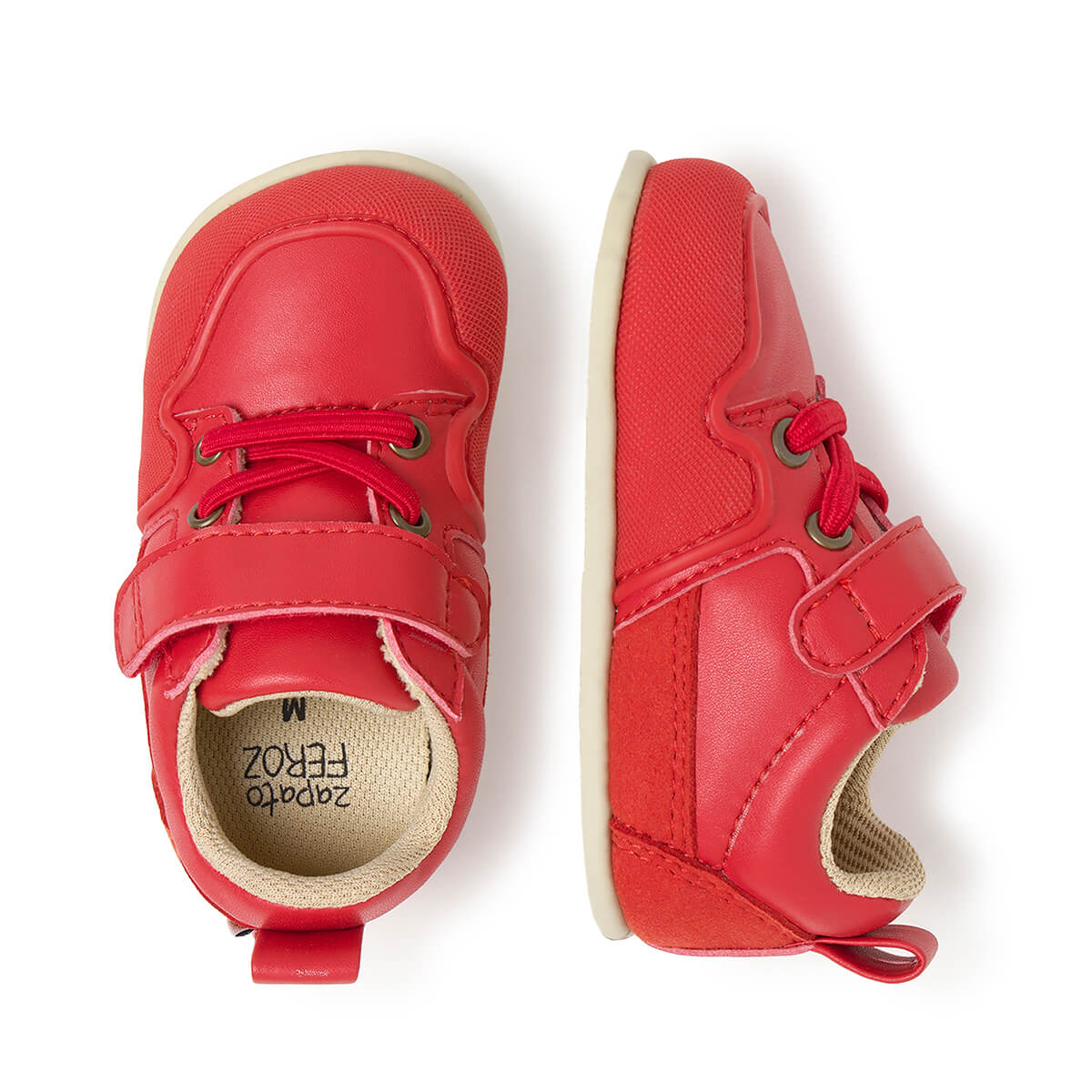 calzado vegano micronobuck bebe color rojo cheste feroz AW25 03