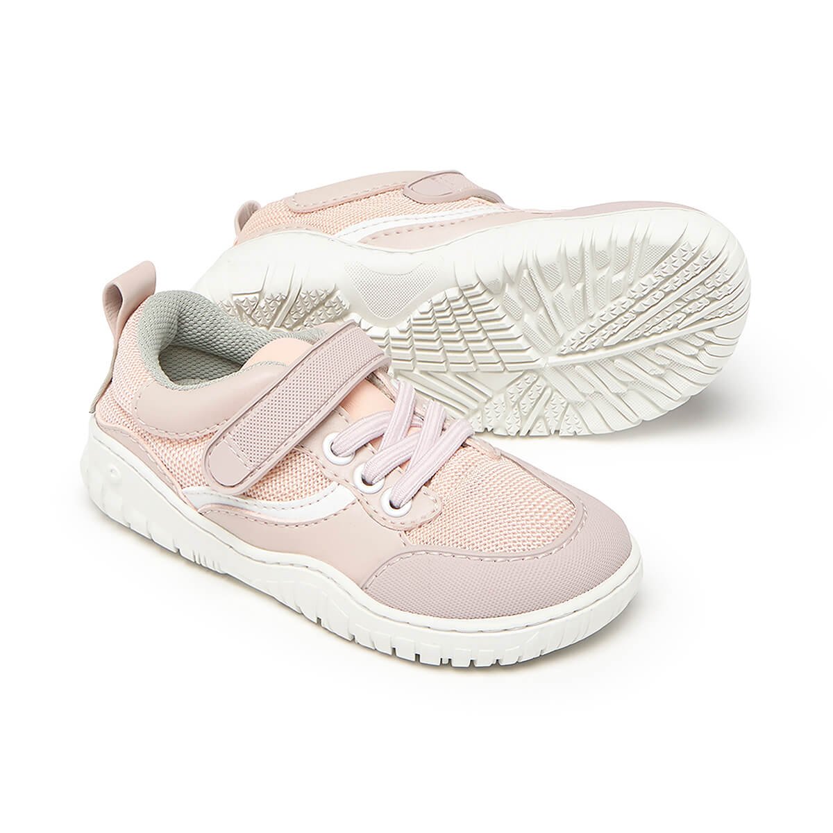 deportivas barefoot tejido vegano micronobuck ninas color rosa palo claro biar rocker AW25 02