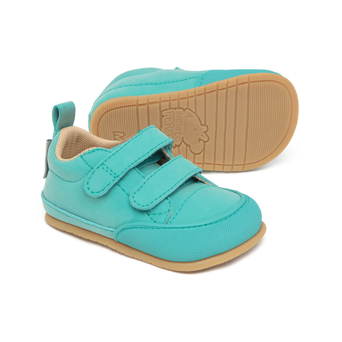 deportivas barefoot veganas faciles poner quitar bebes color verde mint menta moraira feroz ss25 02