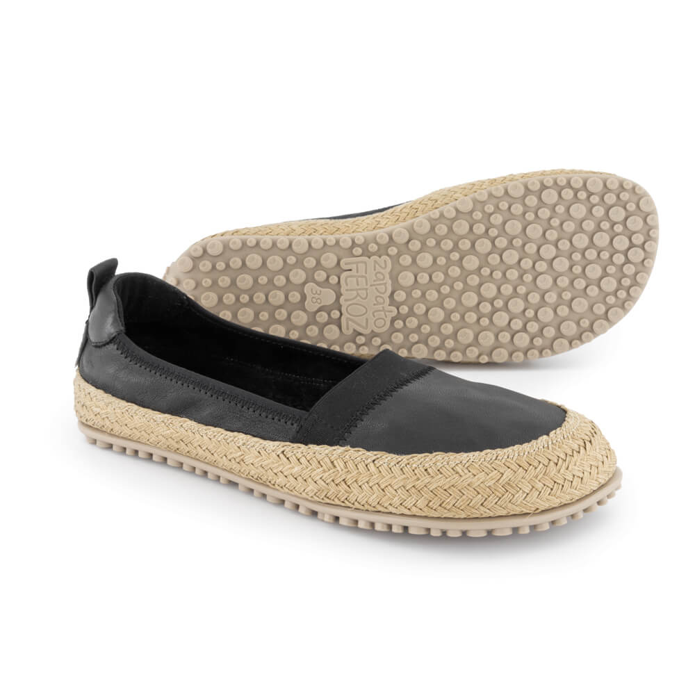 espardenas minimalistas fresquitas transpirables comodas ligeras mujer hombre color negro primavera verano teulada ss24 02