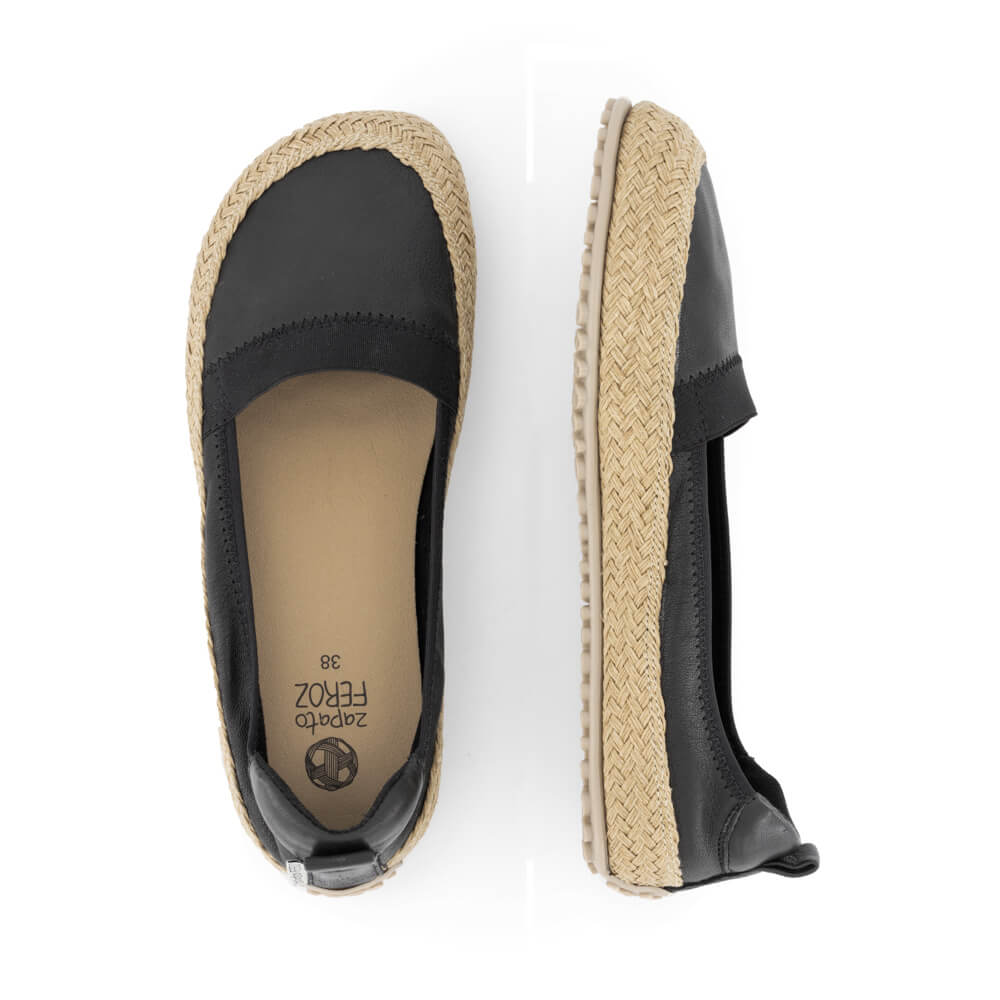 espardenas minimalistas fresquitas transpirables comodas ligeras mujer hombre color negro primavera verano teulada ss24 03