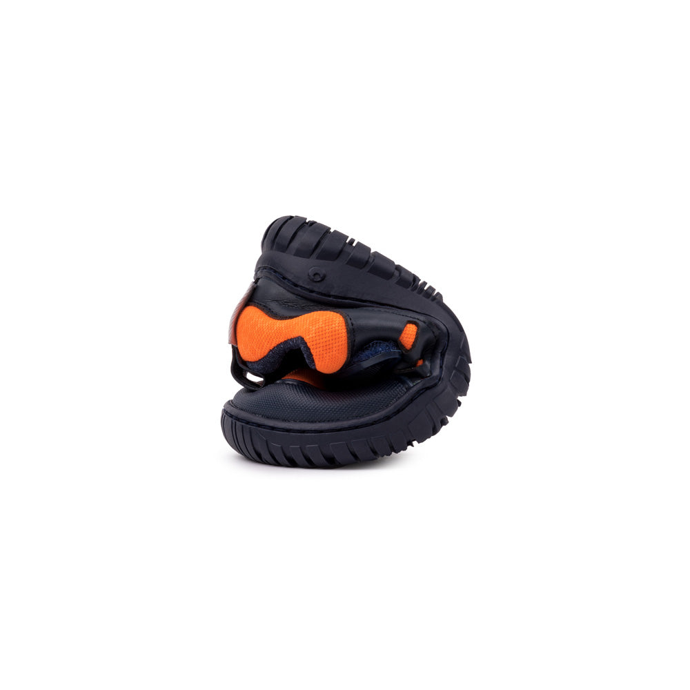 onil-rocker-lisos-aw23 Gris asfalto microfibra . botas barefoot montana de colores para niños. Calzado respetuoso.