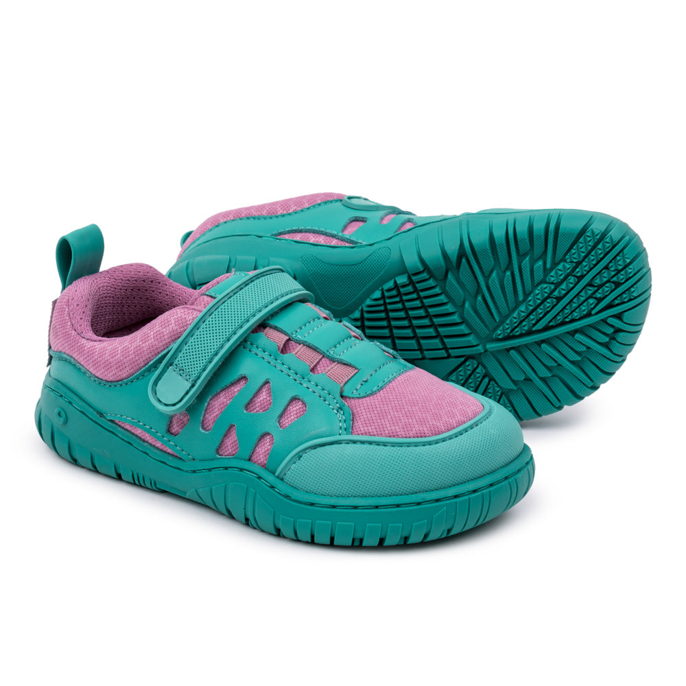 onil-rocker-lisos-aw23 Gris asfalto microfibra . botas barefoot montana de colores para niños. Calzado respetuoso.
