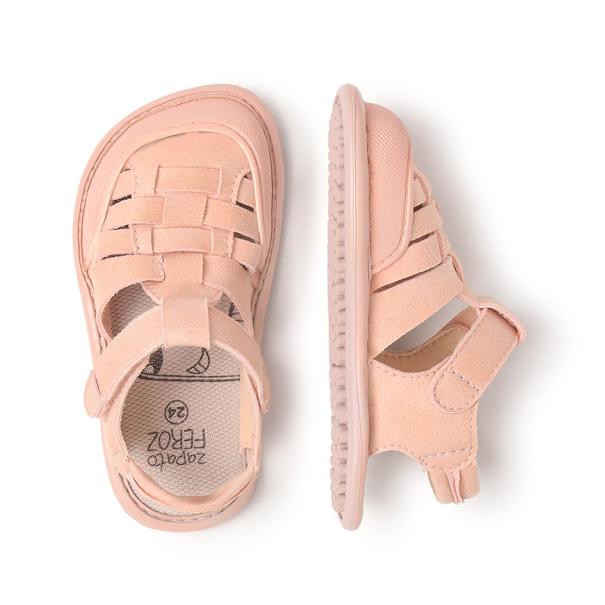 sandalia cangrejera barefoot infantil rosa calpe rocker ss25 03