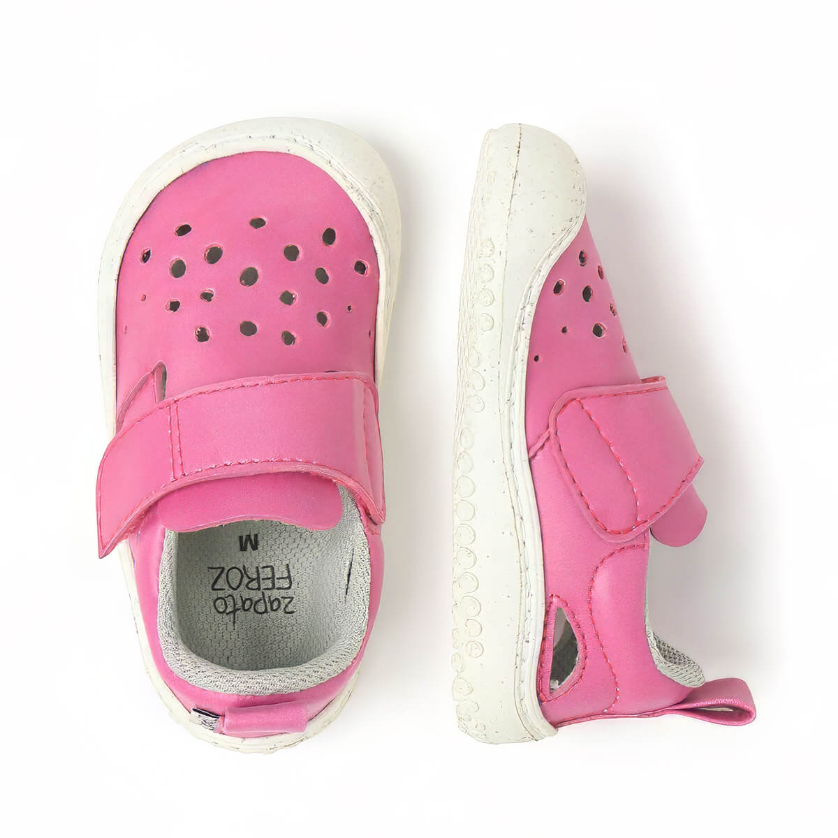 sandalia cerrada respetuosa bebes fresa rosa benisa feroz ss25 03