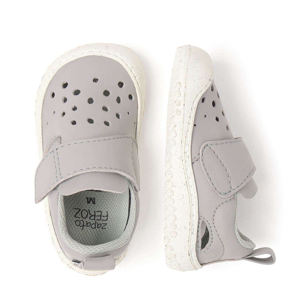 sandalia cerrada respetuosa bebes gris benisa feroz ss25 03