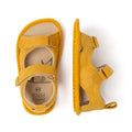 sandalia doble velcro barefoot infantil mostaza Saler rocker ss25 03