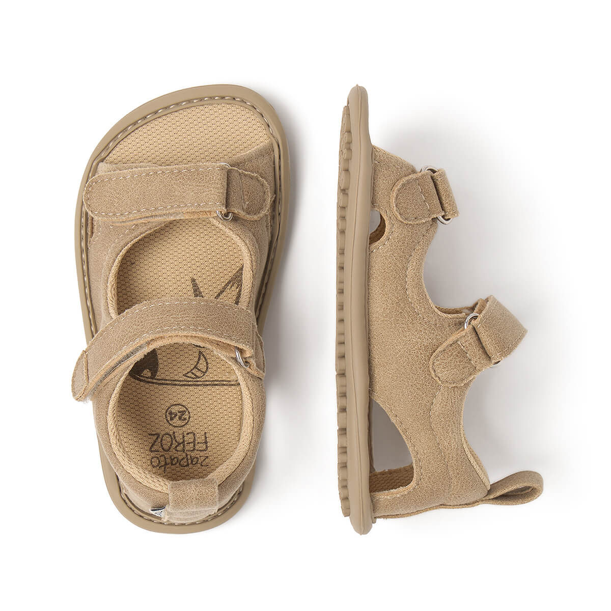 sandalia doble velcro barefoot infantil piedra Saler rocker ss25 03
