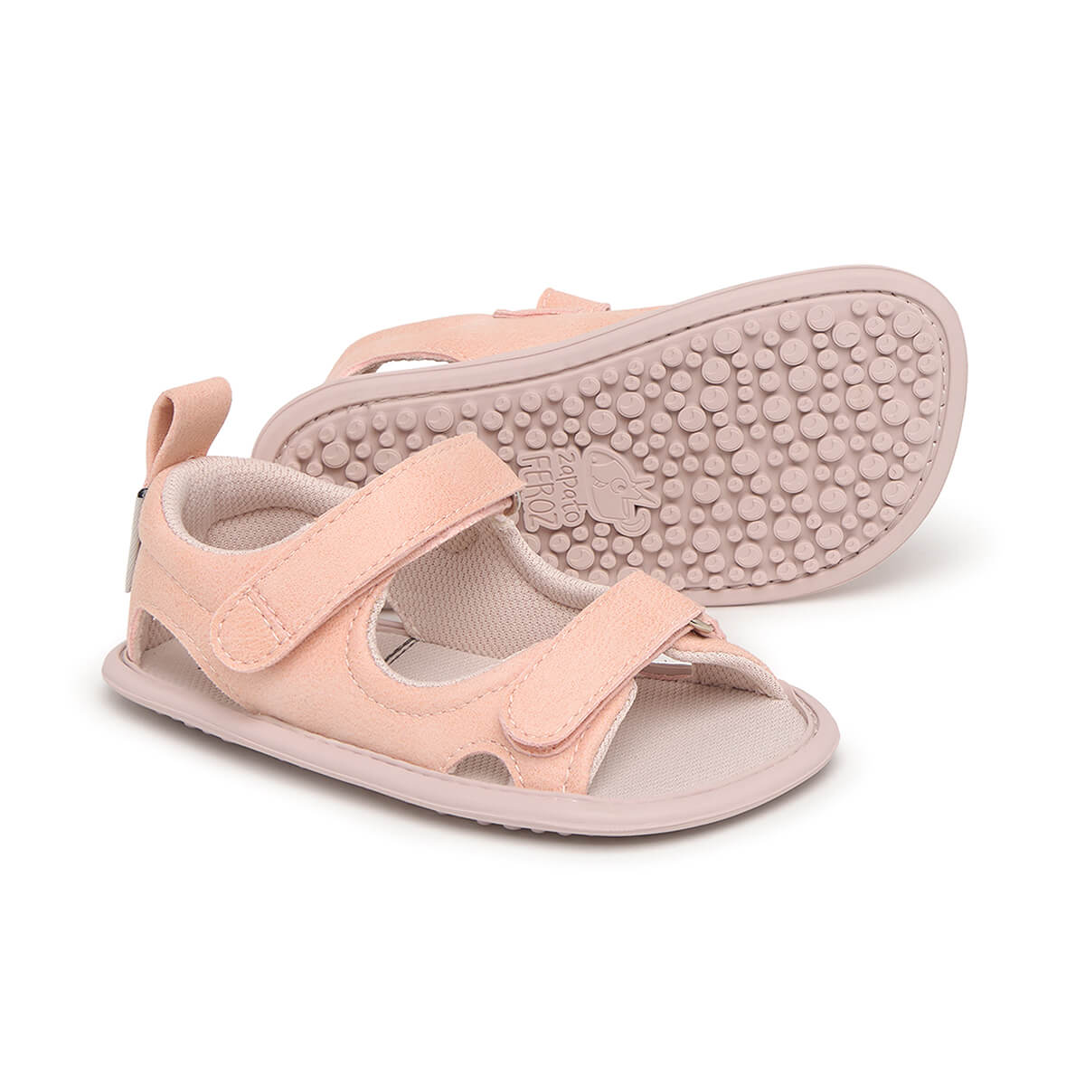 sandalia doble velcro barefoot infantil rosa Saler rocker ss25 02