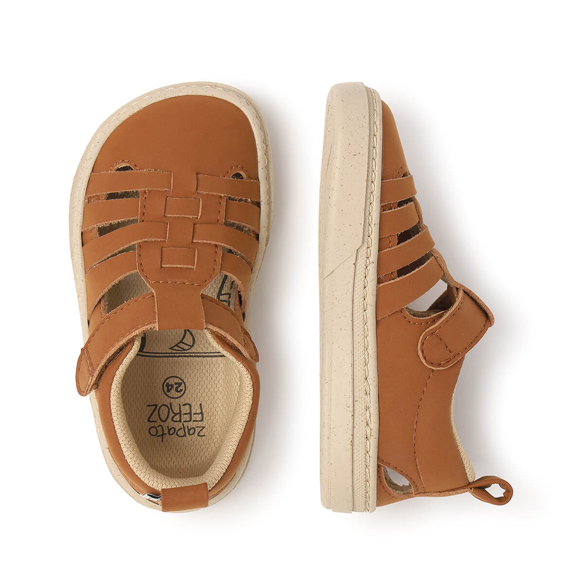 sandalia trenzada barefoot infantil nut tabarca rocker ss25 03