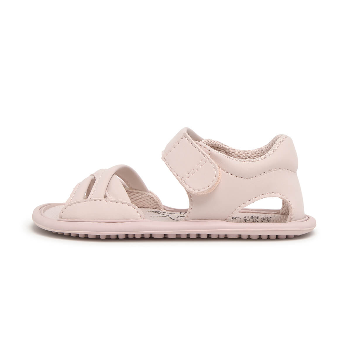 sandalia trenzada barefoot infantil rosa palo gandia rocker ss25 01
