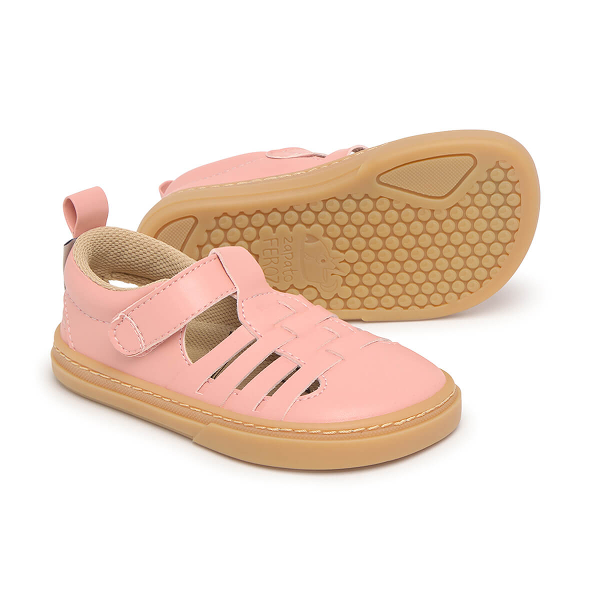 sandalia trenzada barefoot infantil rosa tabarca rocker ss25 02