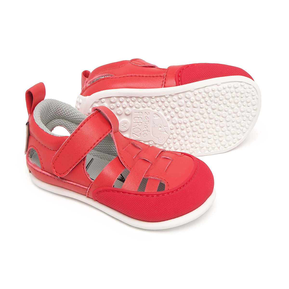 sandalia trenzada respetuosa bebes rojo tabarca feroz ss25 02