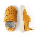 sandalias barefoot comodas ligeras color amarillo mostaza bebe benisa feroz ss24  