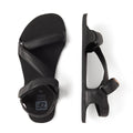 sandalias barefoot suela plana flexible blanda microfibra piel color negro mujer hombre primavera verano oliva ss25 03