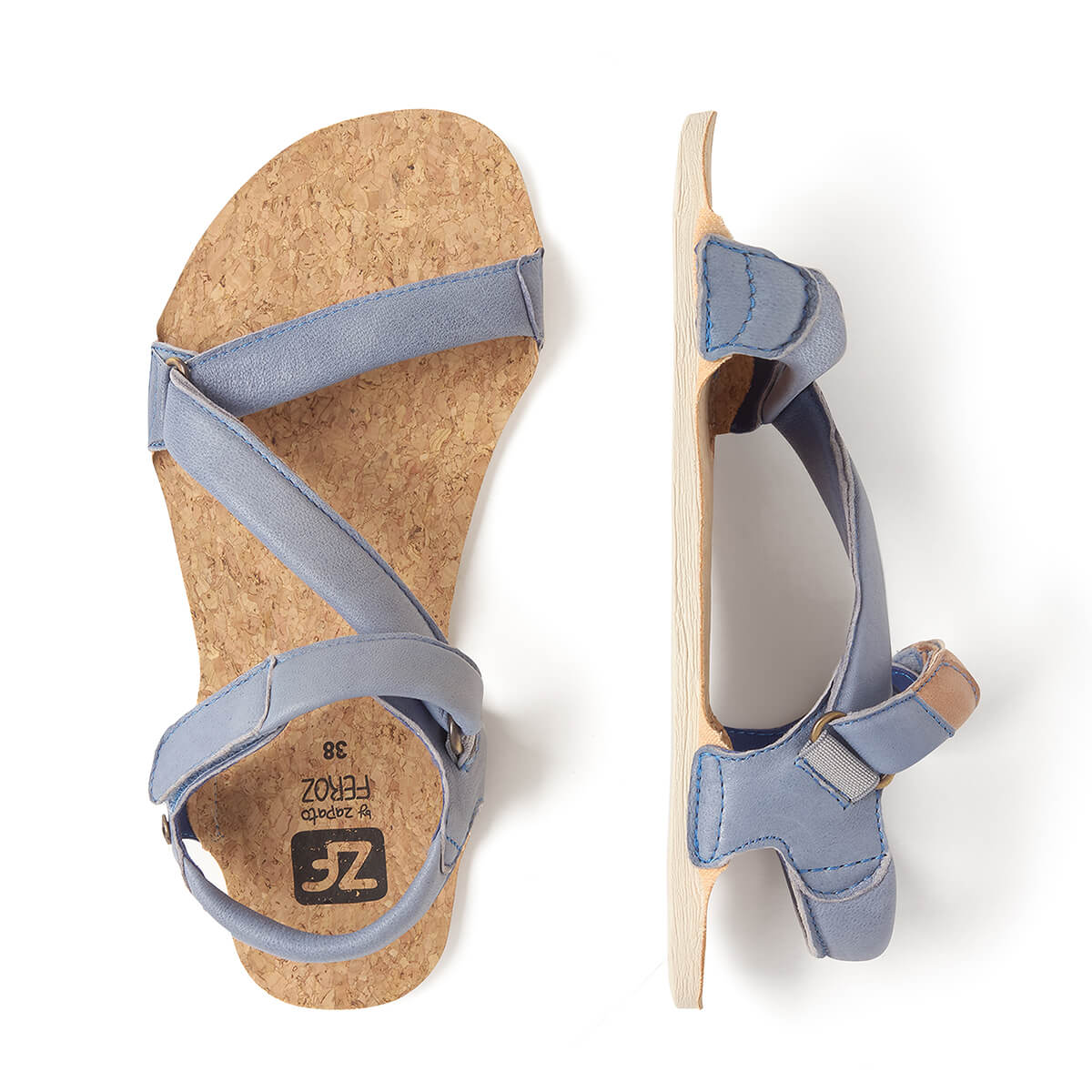 sandalias minimalistas piel ajustadas tobillo comodas ligeras suela mujer hombre azul primavera verano oliva ss25 03