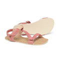 sandalias respetuosas saludables piel andar descalzo unisex adulto color frambuesa rosa primavera verano oliva ss25 02