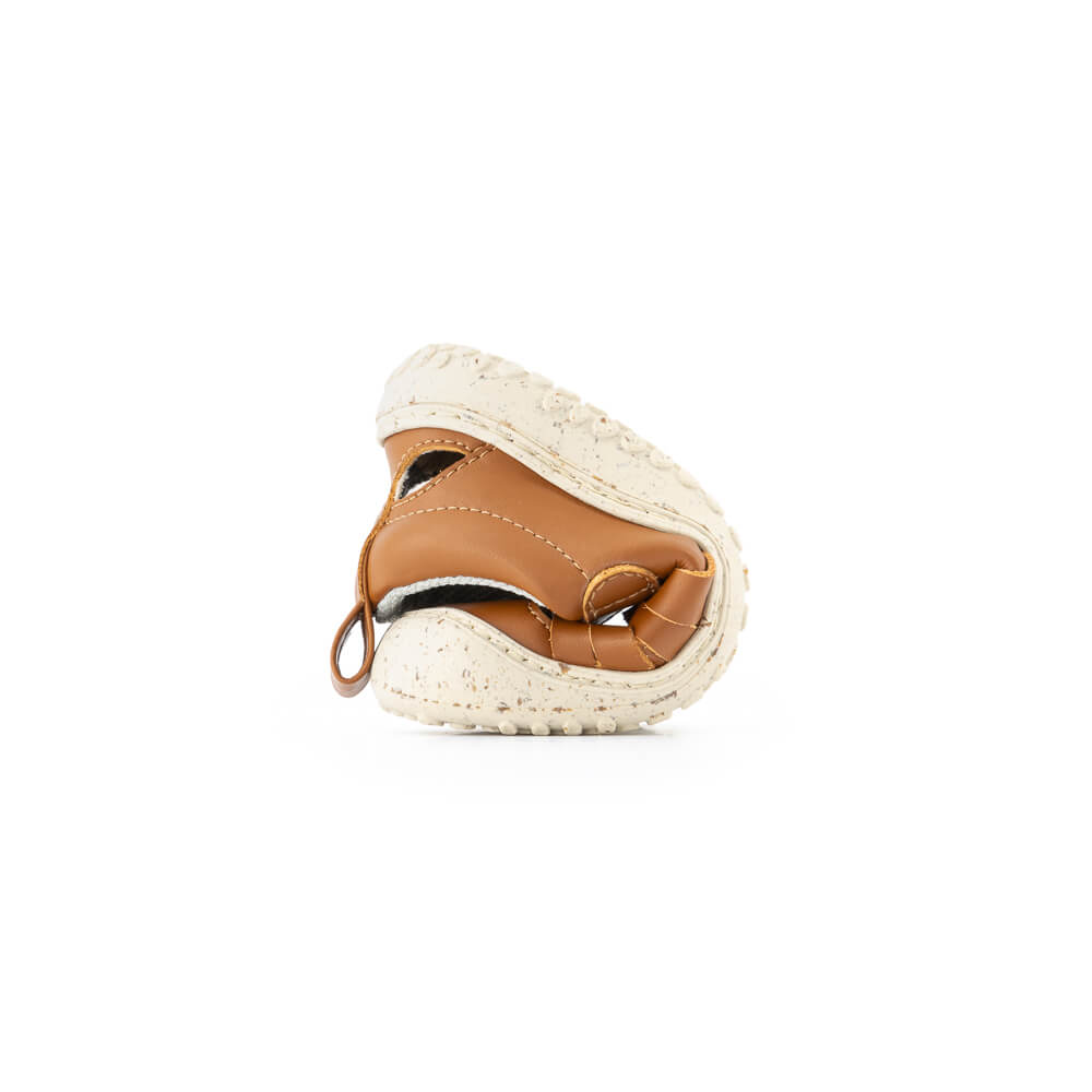 sandalias veganas microfibra ligeras transpirables color nut nude nuez marron puntitos tabarca ulises rocker ss24
