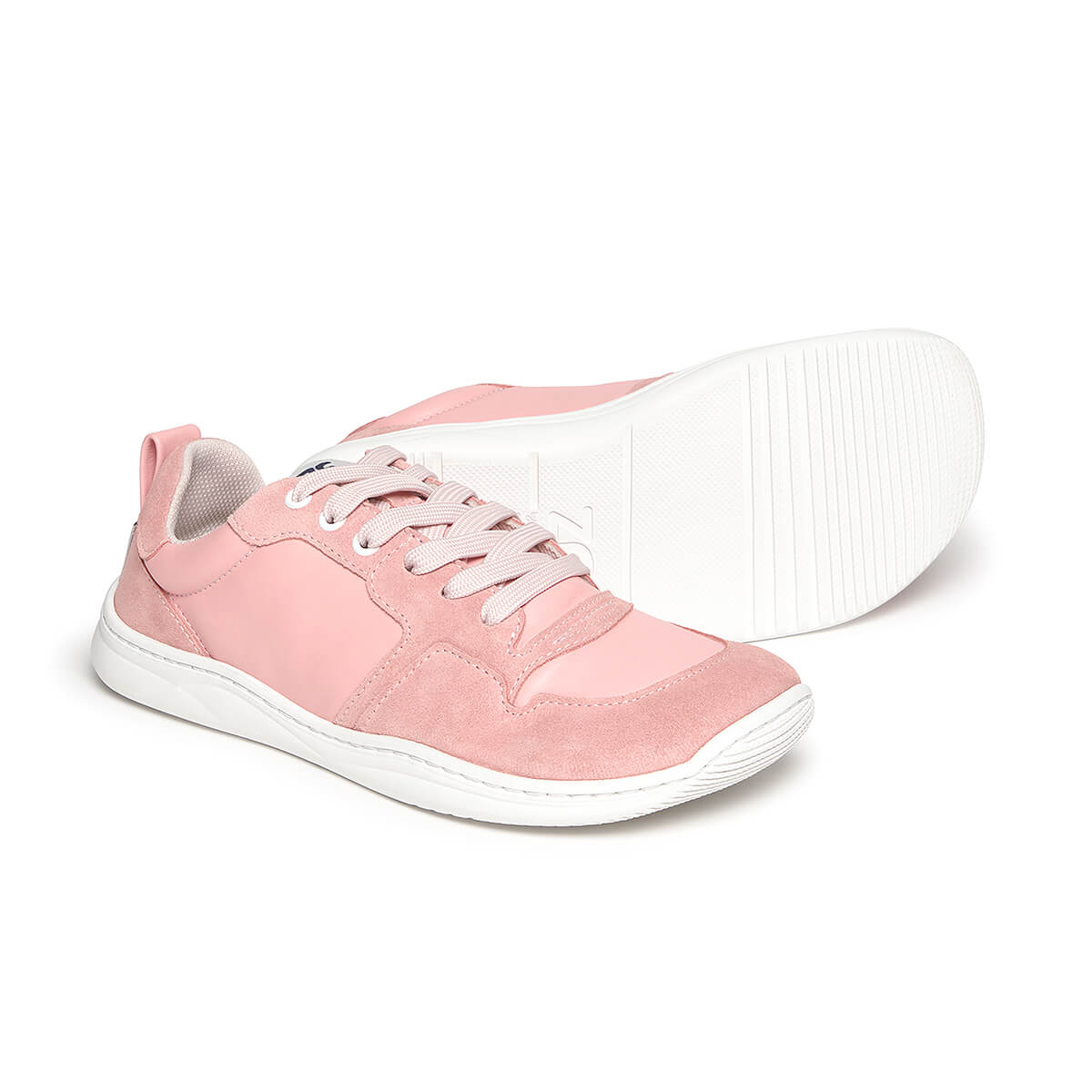 zapatilla deportiva adulto barefoot piel serraje rosa olocau aw25 02