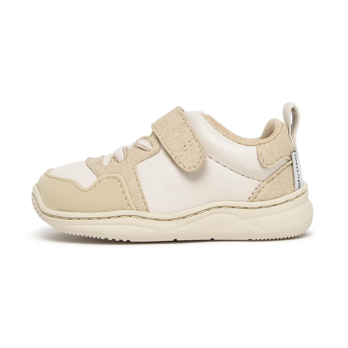 zapatilla deportiva infantil barefoot beige olocau feroz 01