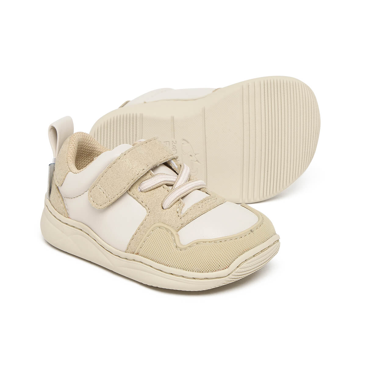 zapatilla deportiva infantil barefoot beige olocau feroz 02
