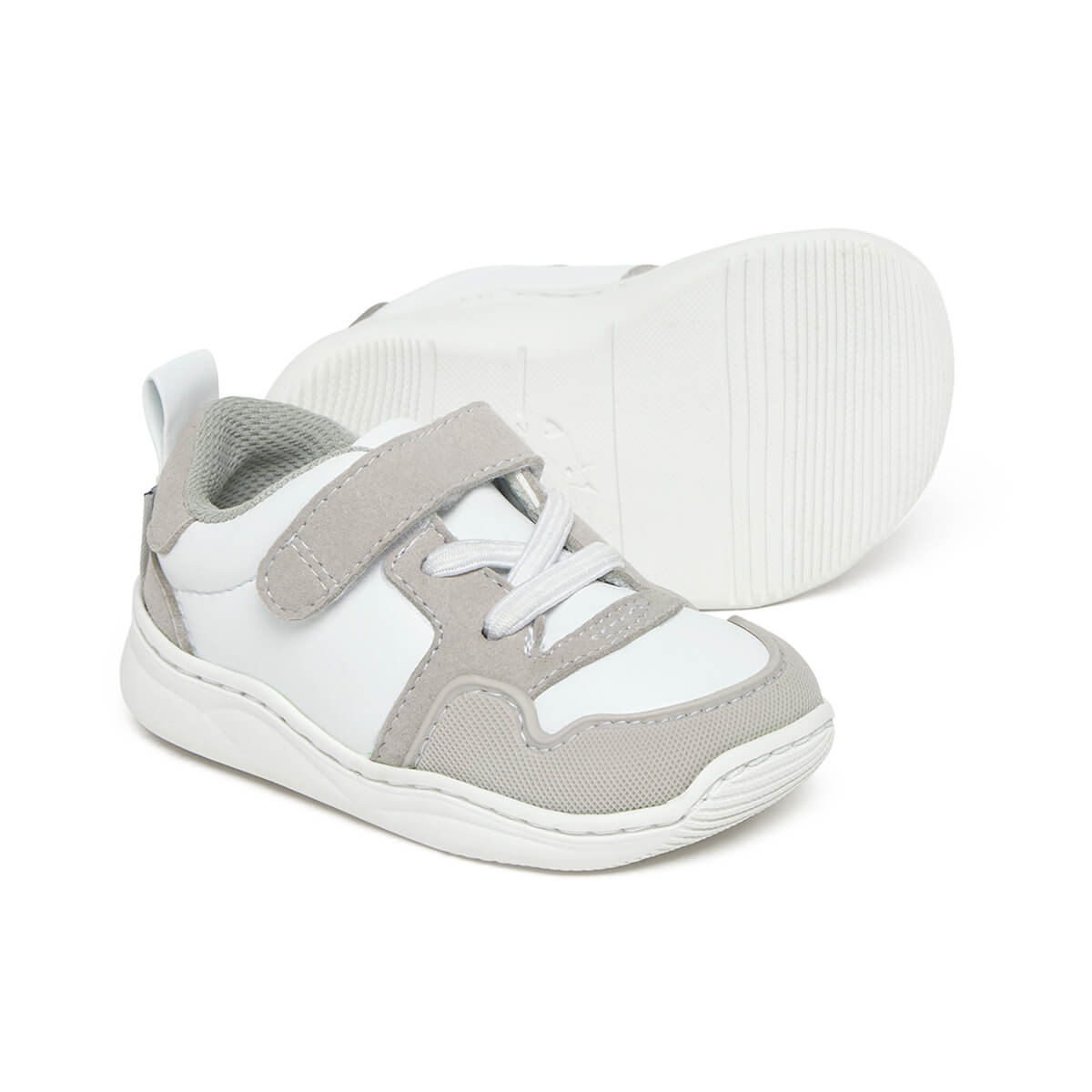 zapatilla deportiva infantil barefoot gris blanco olocau feroz 02
