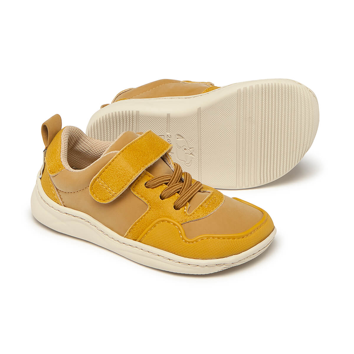 zapatilla deportiva infantil barefoot mostaza olocau rocker 02