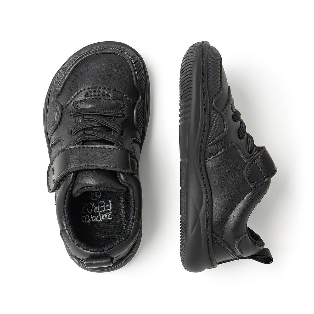 zapatilla deportiva infantil barefoot negro olocau 03