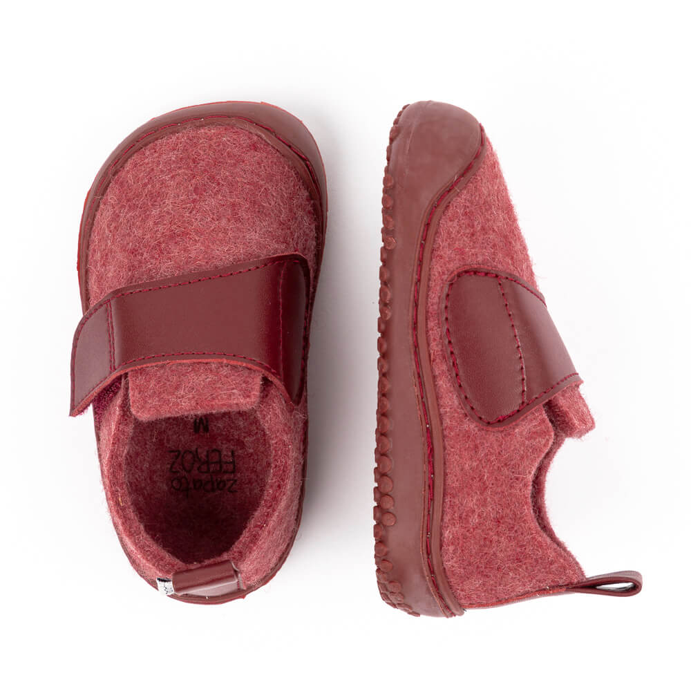 zapatilla pantufla andar por casa calzado interiores indoor calentita vallesa feroz ladrillo aw23