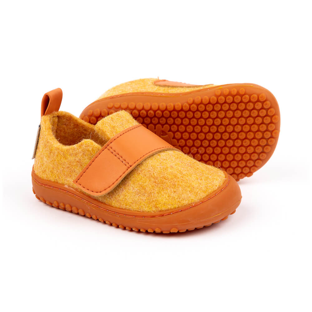 zapatilla pantufla andar por casa calzado interiores indoor calentita vallesa feroz naranja aw23