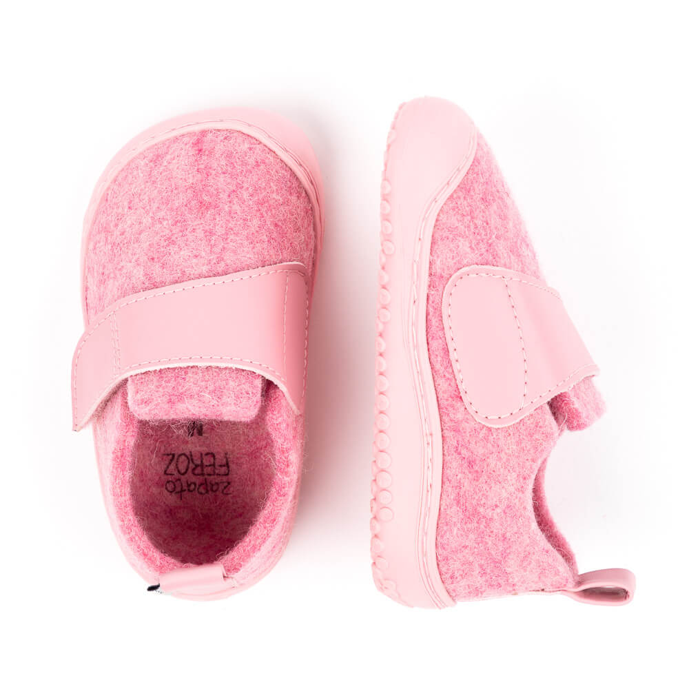 zapatilla pantufla andar por casa calzado interiores indoor calentita vallesa feroz rosa aw23