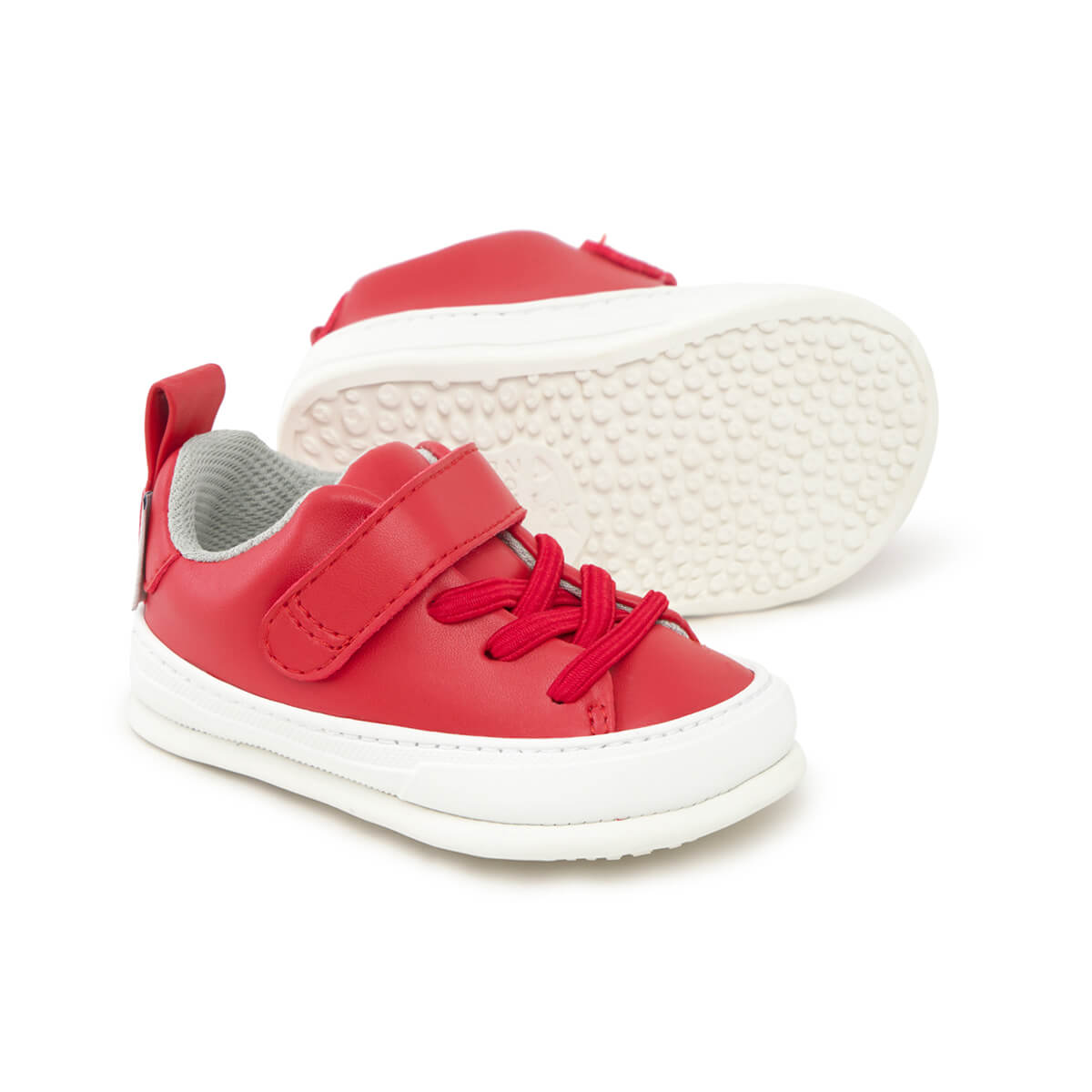 zapatillas barefoot cordones elasticos velcro bebe color rojo turia feroz ss25 02